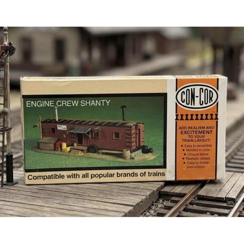 Con-Cor HO Scale Engine Crew Shanty Building Kit #9033 New Sealed